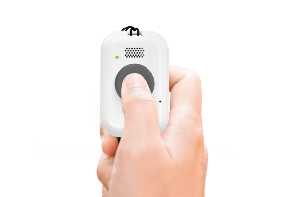 Simply press the help button to be connected to a response operator.