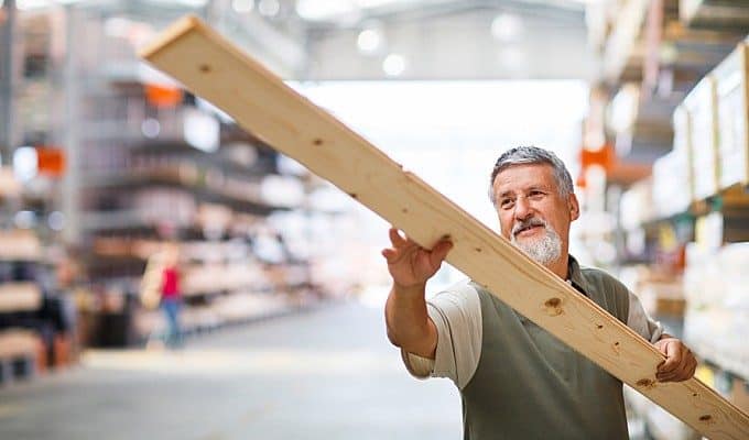 man with lumber