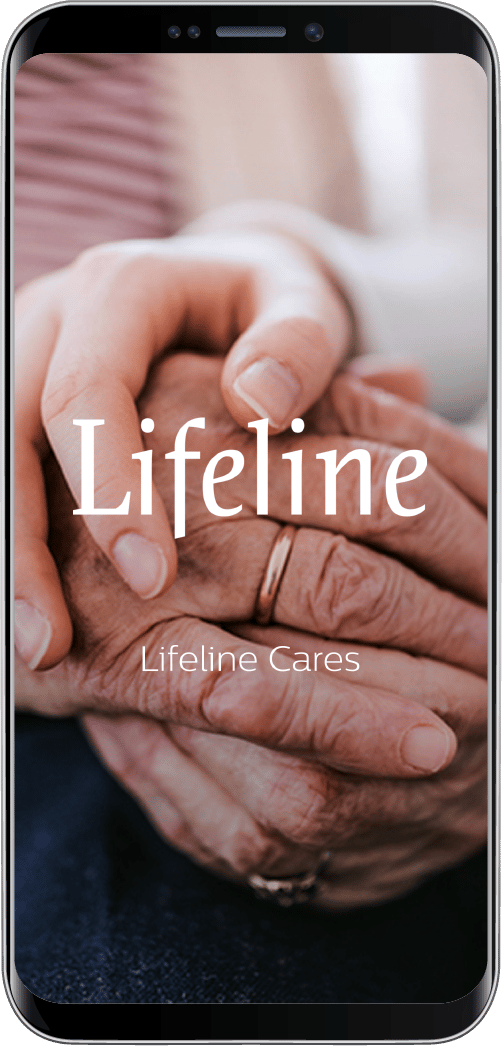 Lifeline Cares Mobile App on Smartphone