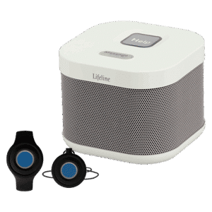 Lifeline HomeSafe system with base unit and help buttons